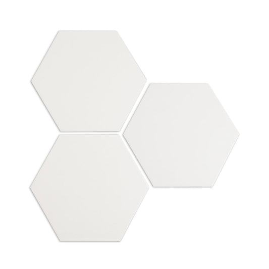 [Bundle] Hexagon Rice White 8" | 8 SF