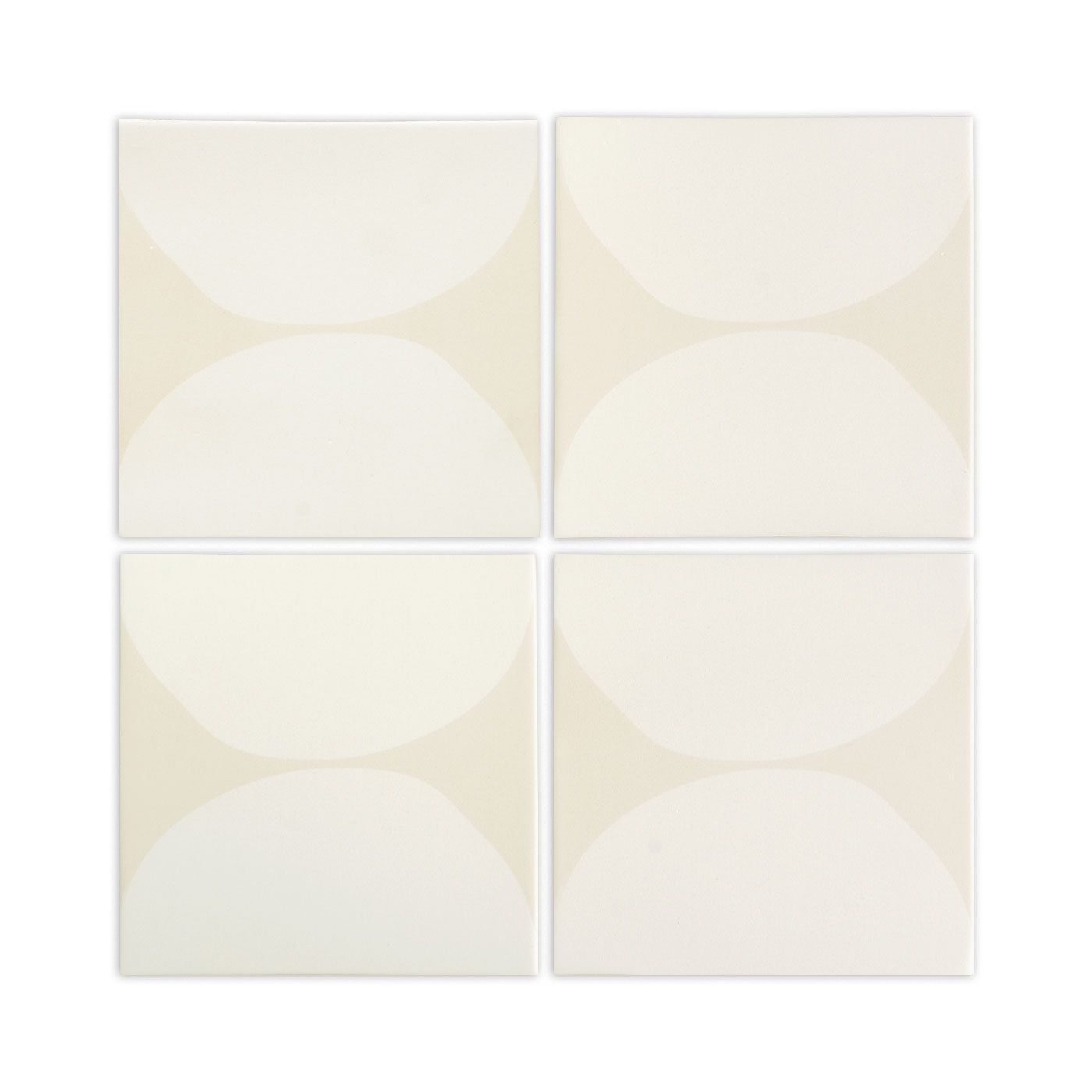 Geo Dew White 8"x8"