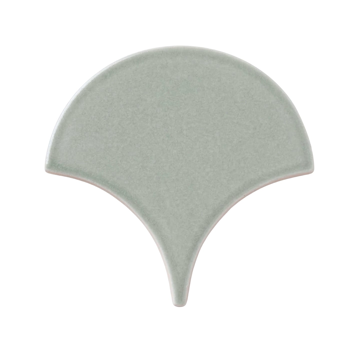 Arctic Gloss abanico sample tile by Clay Imports, showing a speckled texture.