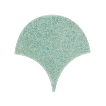 Horizon Glazed Abanico Light Green 6"