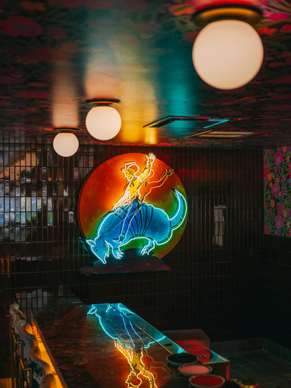 Neon Armadillo Design Wimberley Way | Chad Wadsworth