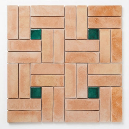 Basketweave Matte Terracotta