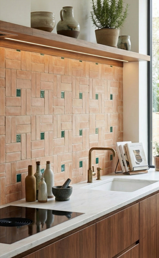 Basketweave Matte Terracotta