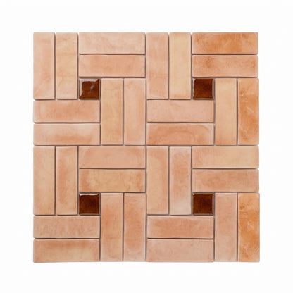Basketweave Matte Terracotta + Root Beer