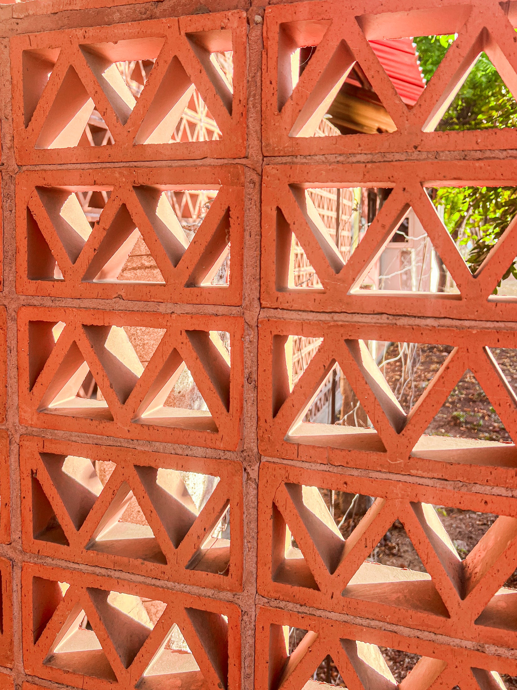 Triangle Terracotta Breeze Blocks | Decorative & Functional Ventilation ...