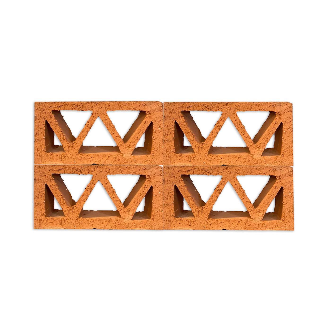 Terracotta Breeze Block Triangle - Clay Imports