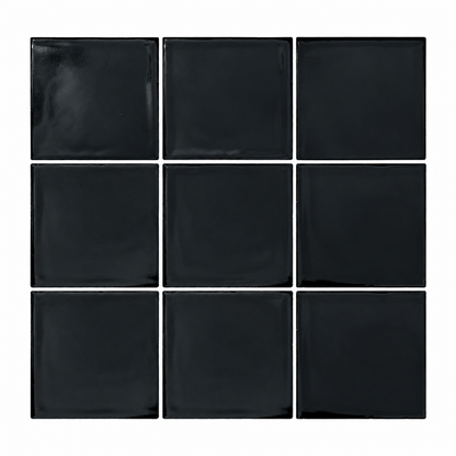 [Bundle] Zellige Black Gloss 4x4 | 20 SF