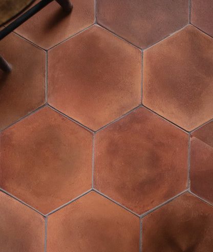 Cotto Umber Hexagon 13