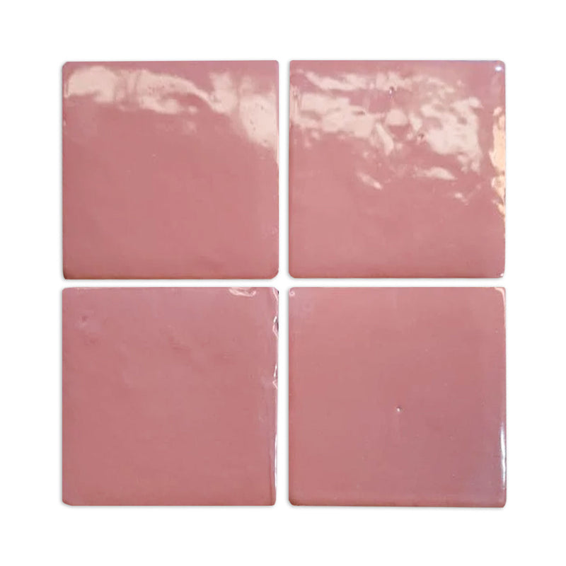 Glazed Terracotta Color Chip Desert Pink