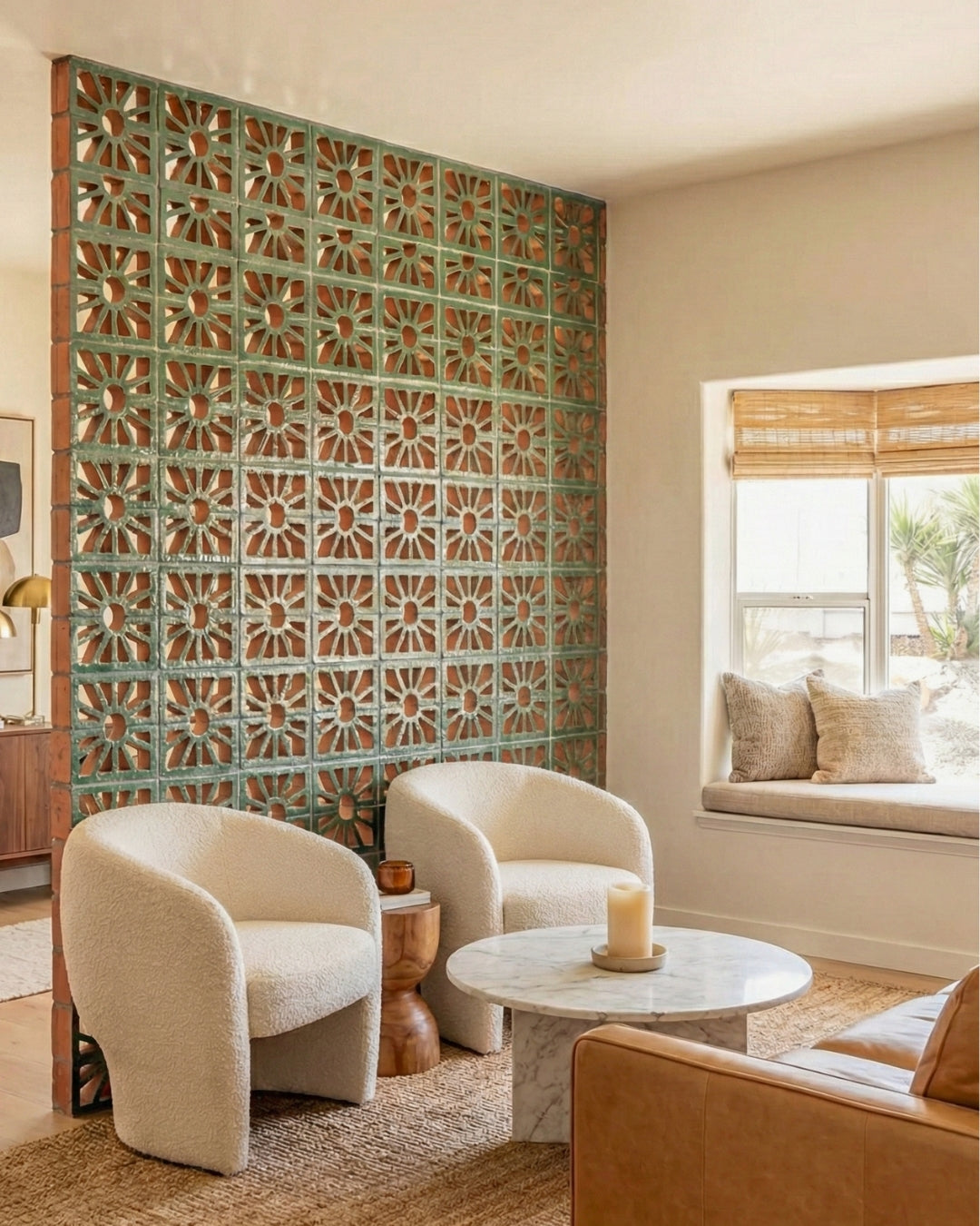 Glazed Breeze Block Petalo Evergreen