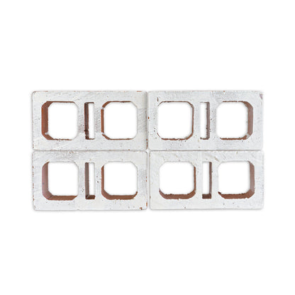 Glazed Breeze Block Ventana White