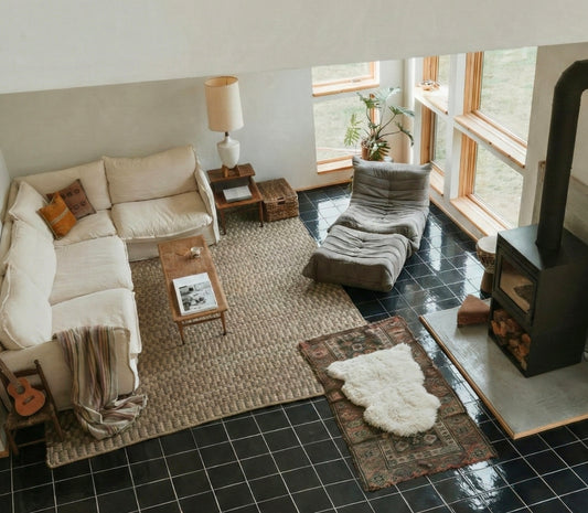 Glazed Smooth Noir Black 6x6