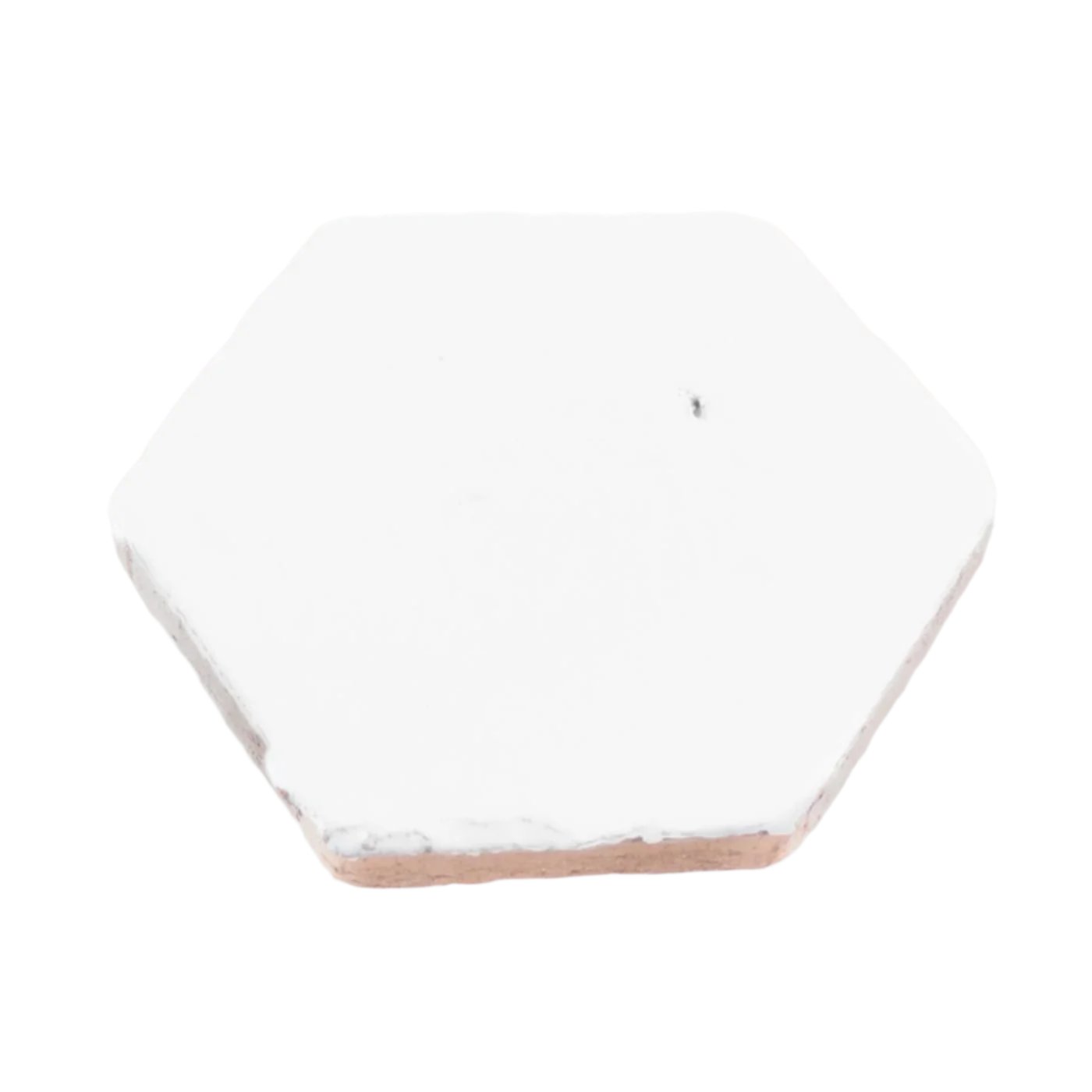 [Bundle] Glazed Antique Hexagon White Gloss 4" | 25 SF