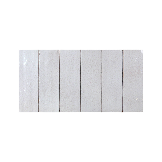 [Bundle] Glazed Thin Brick Blanco Gloss 2.5"x8" | 5 SF