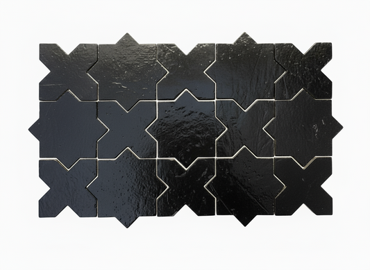 [Bundle] Glazed Antique Star & Cross Noir Black 5.5 | 14 SF