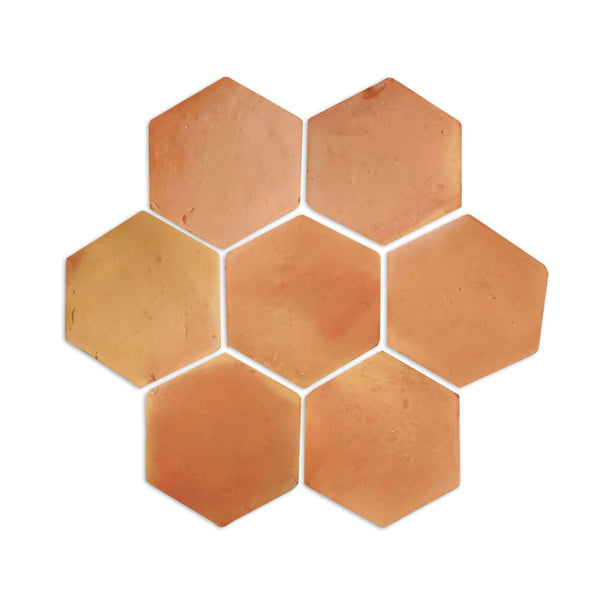 Hexagon Smooth Satin 6"