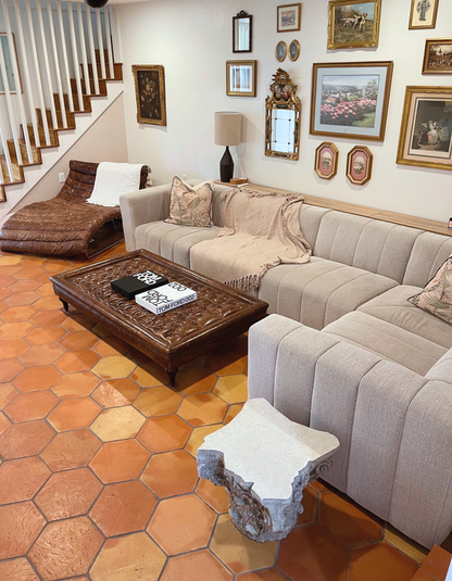 Hexagon Antique Satin 12