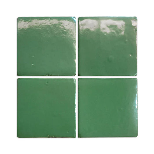 Glazed Terracotta Color Chip Lucky Green