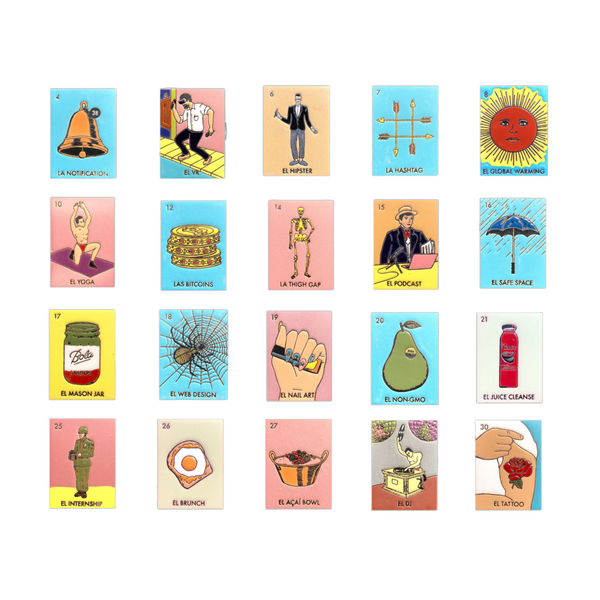 [Bundle] Millennial Loteria 3"x4" | 47 Assorted Pieces