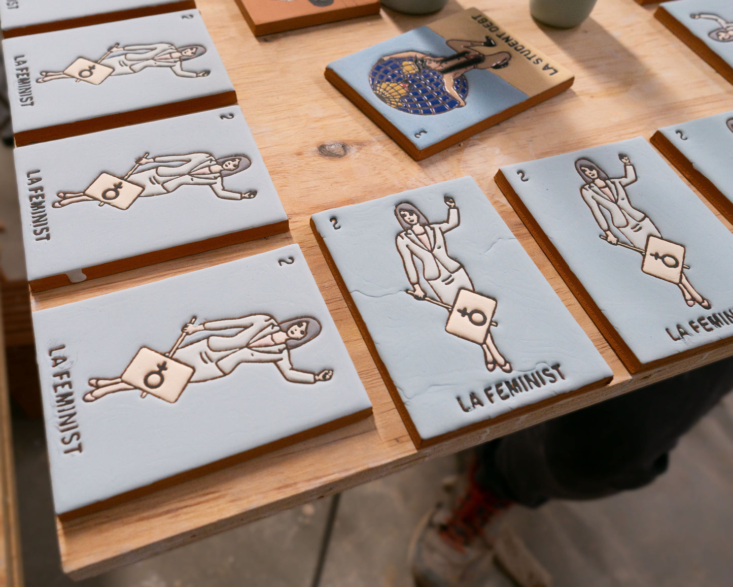 Millennial Lotería Relief Tiles
