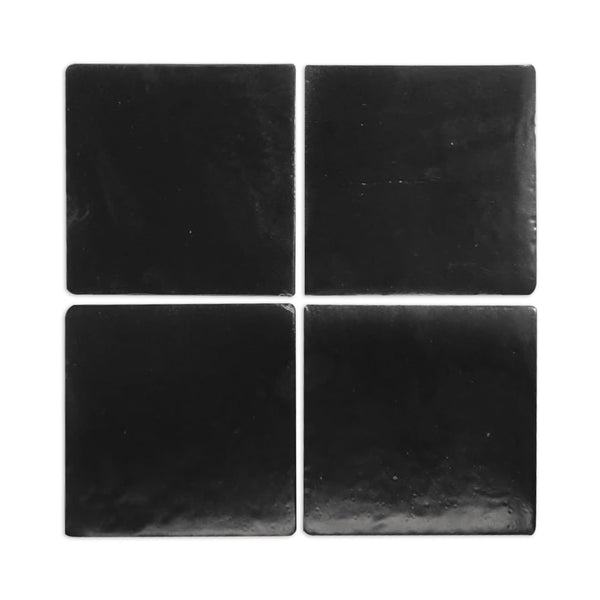 Glazed Terracotta Color Chip Noir Black