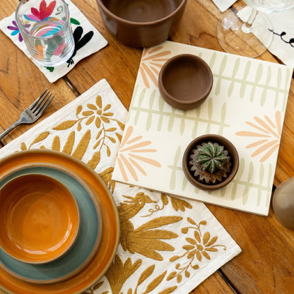 Otomí Embroidered Placemat
