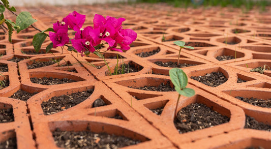 Terracotta Permeable Paver Monarch