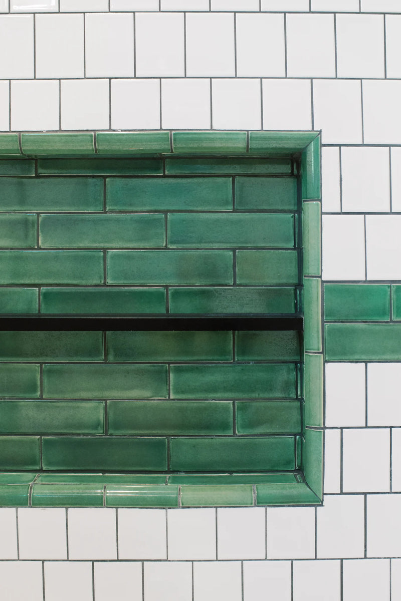 Subway Clover 2"x8" l Subway Tile l Clay Tile l Low Maintenance Tile Clay Imports