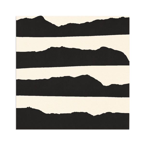 [Sample] Landscapes Vocho White Pitch Black 8"x8"