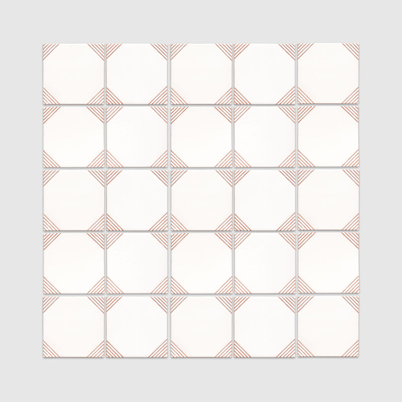 [Bundle] Relief Paloma Terracotta 6"x6" | 15 SF