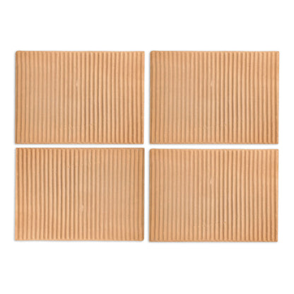 Ribbed Terracotta Matte 8.5"x11.5"