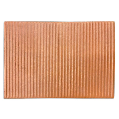 Ribbed Terracotta Satin 8.5"x11.5"