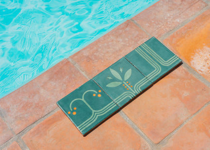 Conectada Midnight Pool Waterline 6"x6" Naranjas Midnight Pool Waterline 6"x6" Bayas 6"x6" Pool Waterline 6"x6"