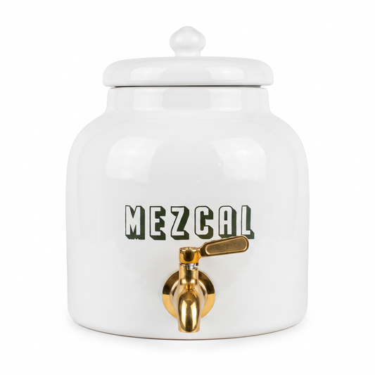 Garrafon Mezcal Beverage Dispenser Salt White
