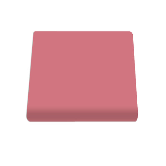 Single Bullnose Hibiscus Gloss Tile 4"x4"