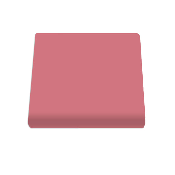 Single Bullnose Hibiscus Gloss Tile 4"x4"