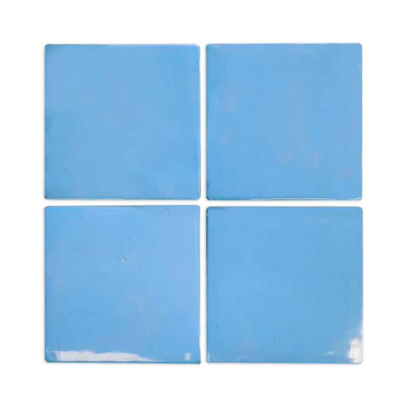 Glazed Terracotta Color Chip Sky Blue – Clay Imports