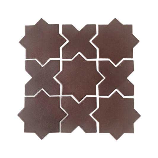 Star & Cross Espresso Tile 5.5"