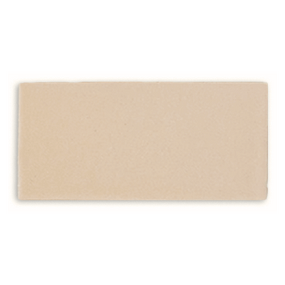 Straw Hat beige rectangular clay tile by Clay Imports with a subtle textured surface and slightly rough edges.