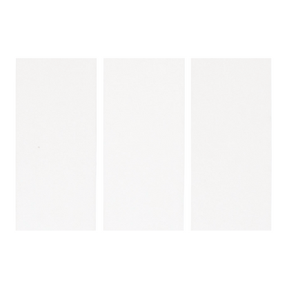 Three off-white rectangular clay tiles by Clay Imports, featuring a subtle matte texture.