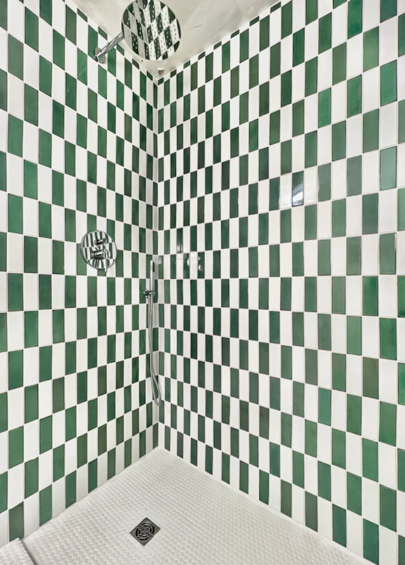 T-Shirt 2x6 + Meadow 2x6 | Install by JC Tiling and Bathroom Remodeling