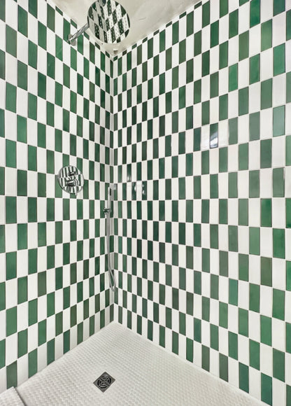 T-Shirt 2x6 + Meadow 2x6 | Install by JC Tiling and Bathroom Remodeling