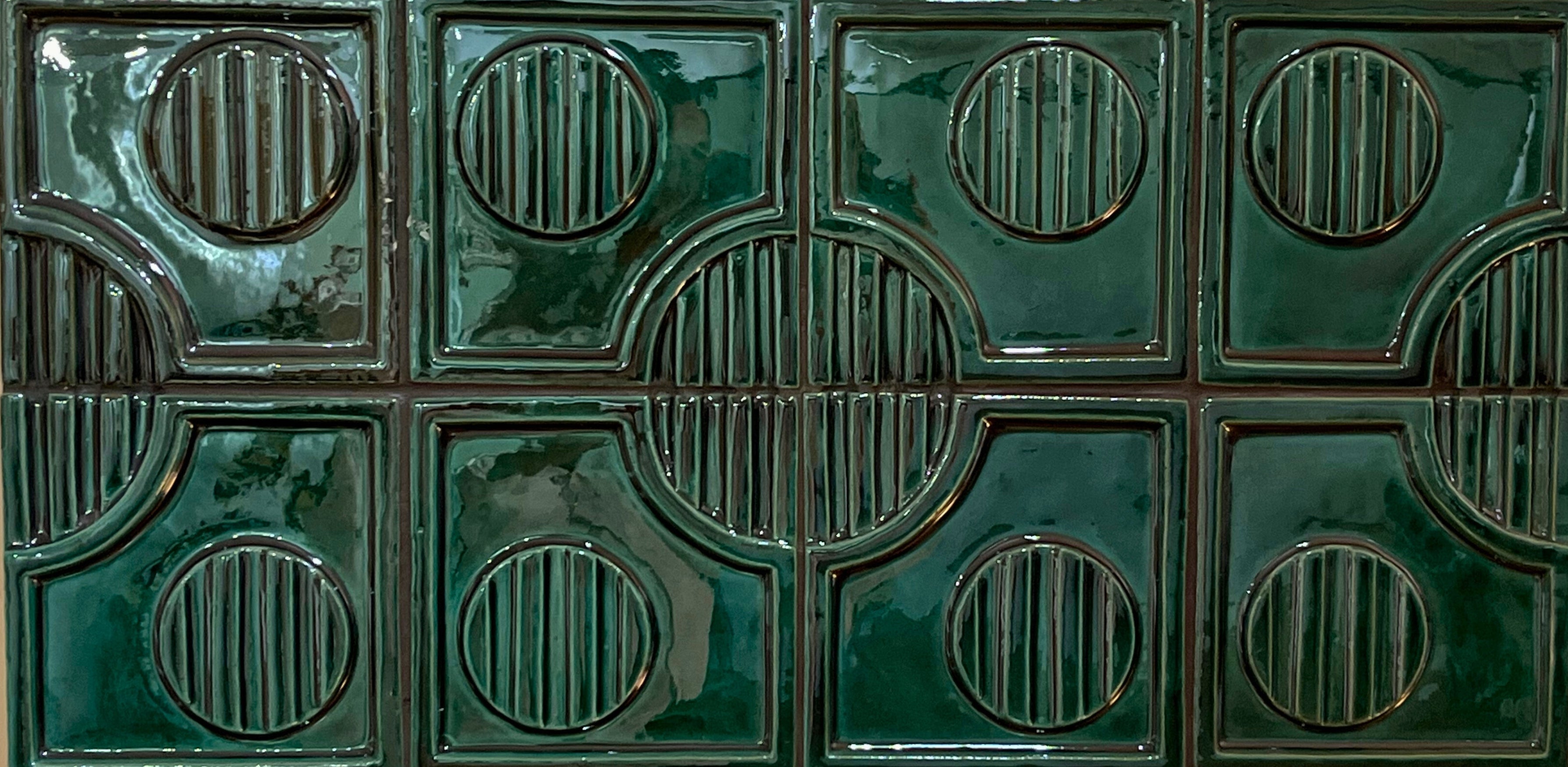 3 Dimensional Tile - Tacón Forest Green Gloss 6