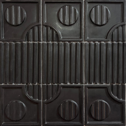 Tacón Black Suede 6x6