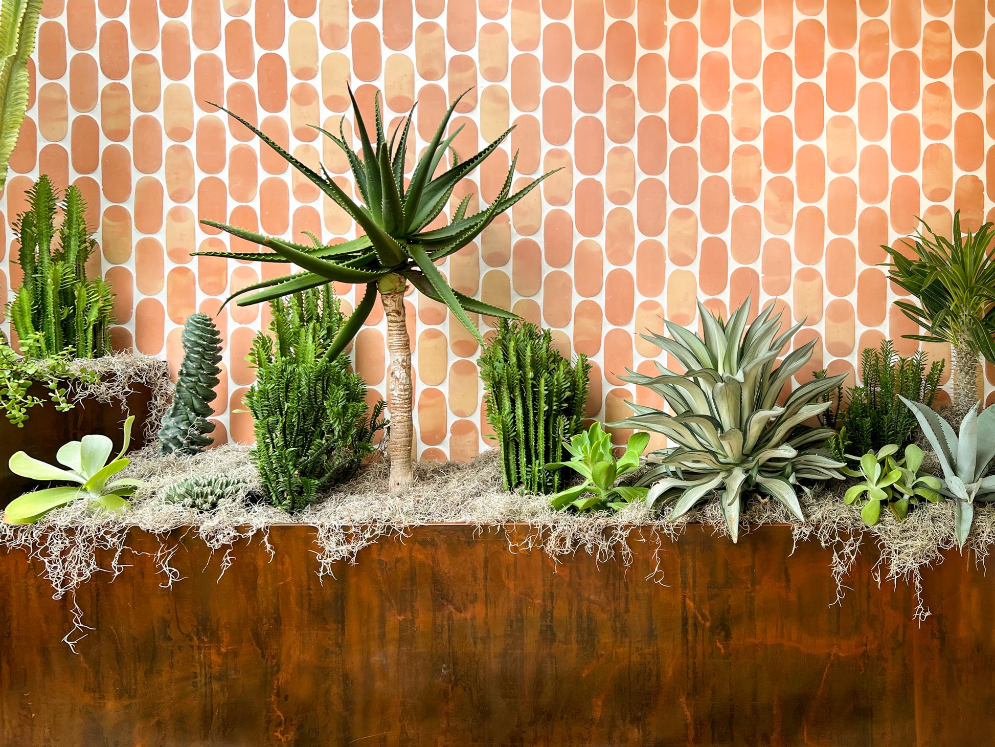 garden tiles succulents Uvas 4x12 – Long Matte Pill Tile