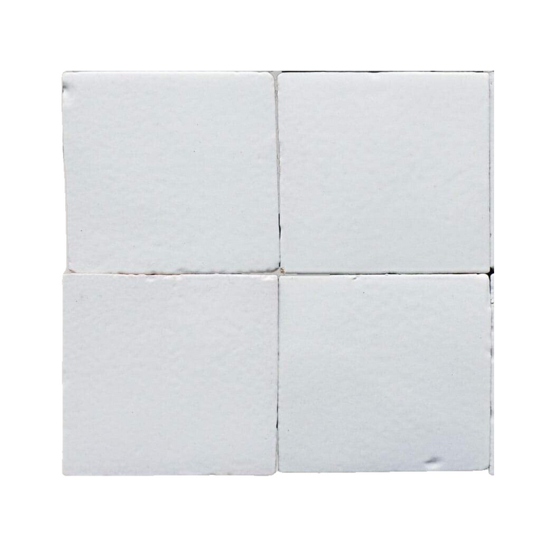 [Bundle] Zellige White Matte 4"x4" | 12.8 SF
