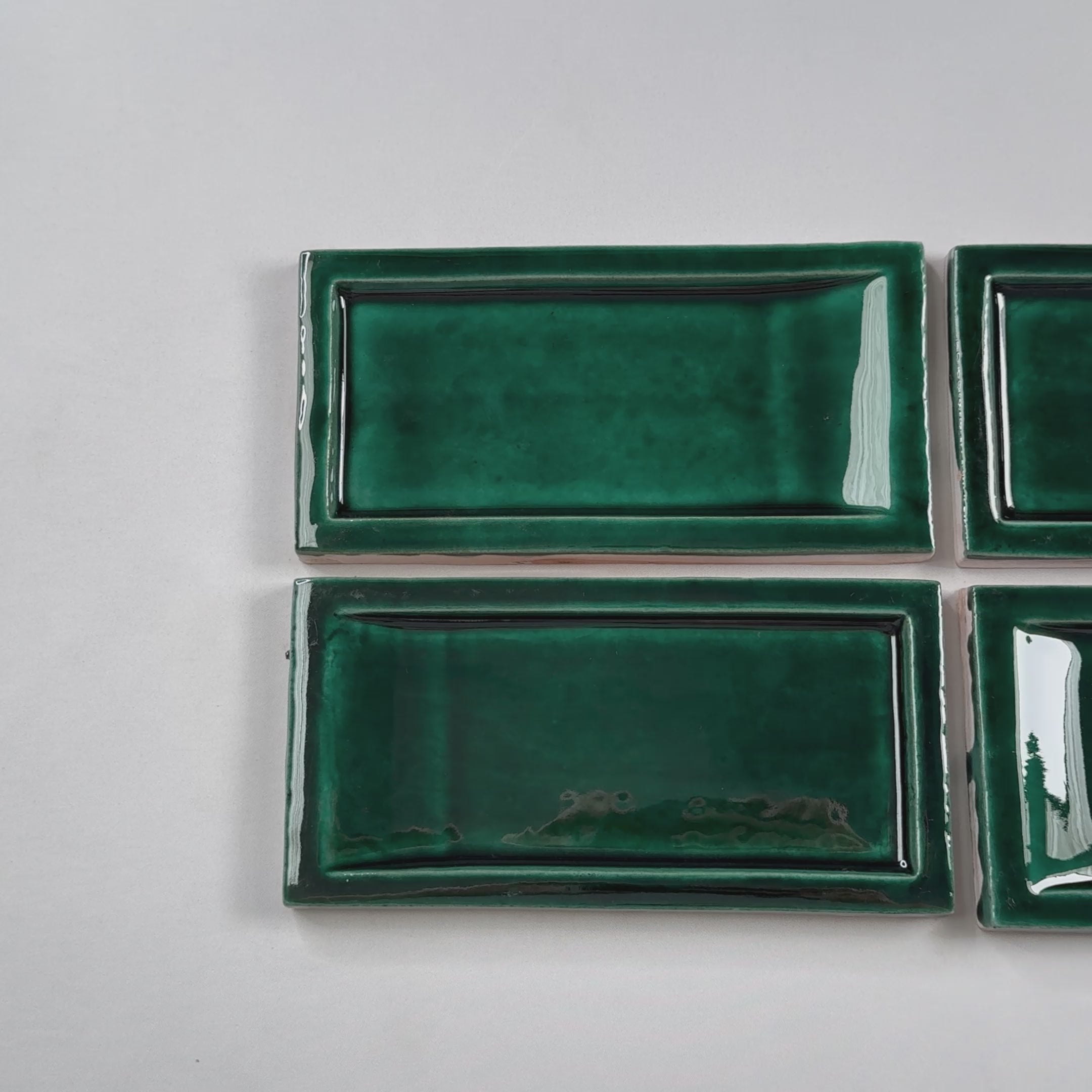 3 Dimensional Tile - Bota Forest Green Gloss 4
