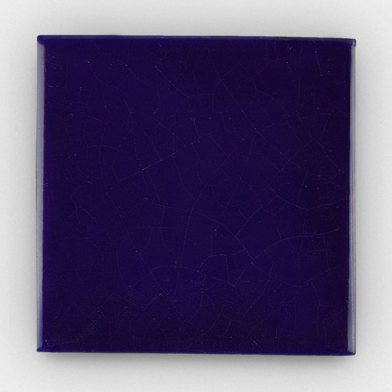 Single Bullnose Cobalt Glazed Cotto Tile 6"x6"