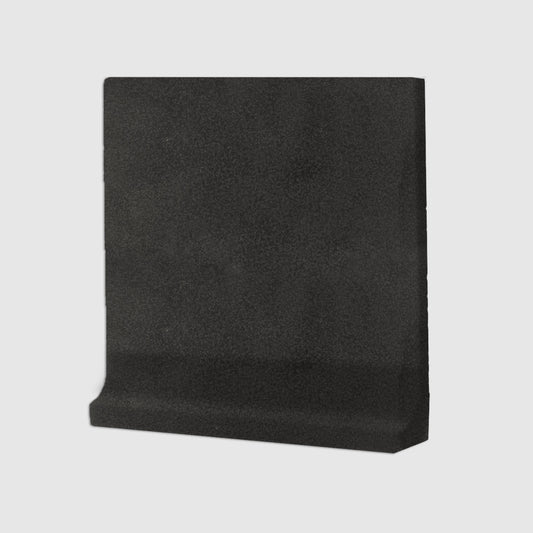 Cove Base Black Suede Matte 6"x6"