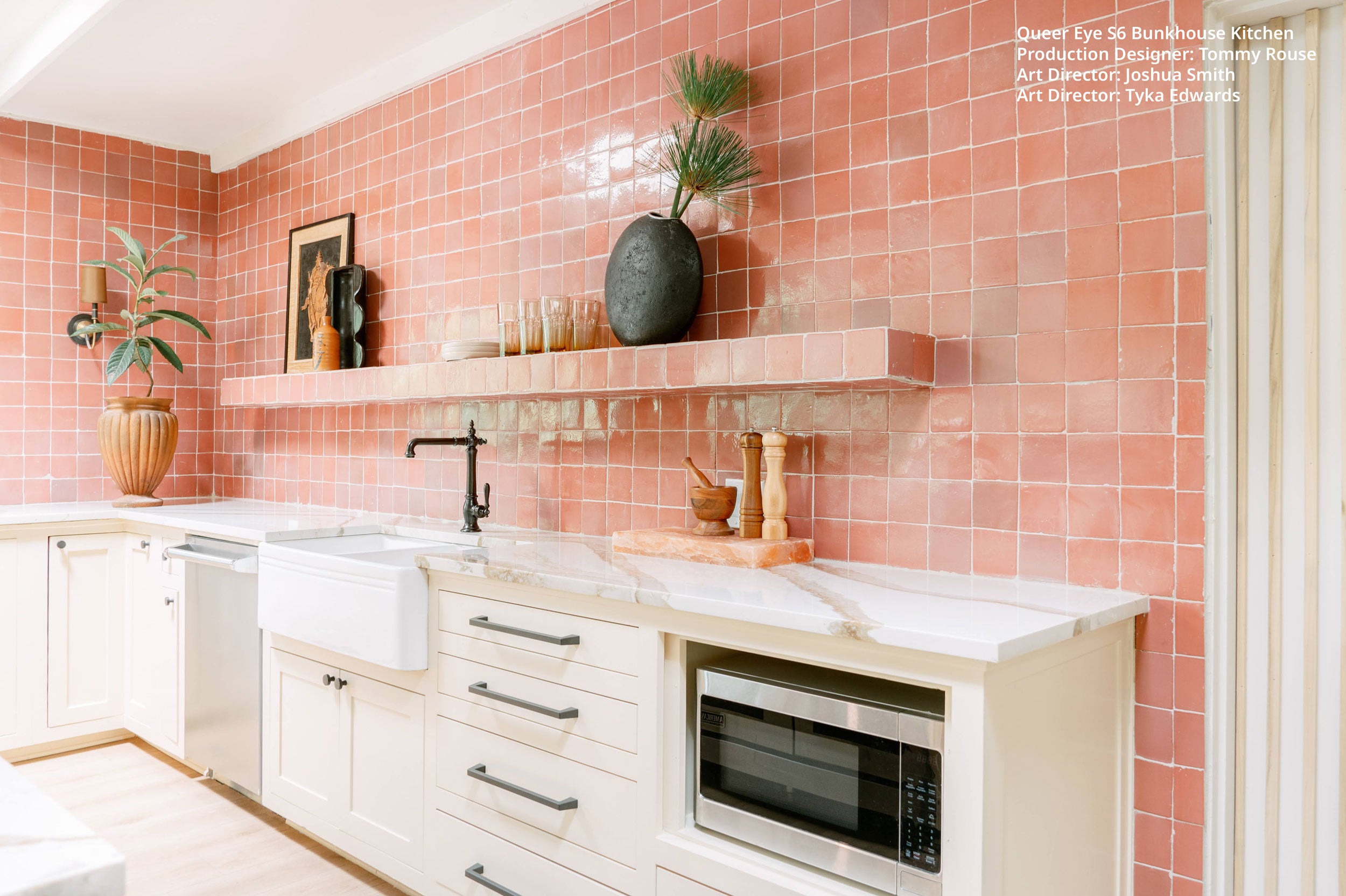 Zellige Tile - Square - Desert Pink 4